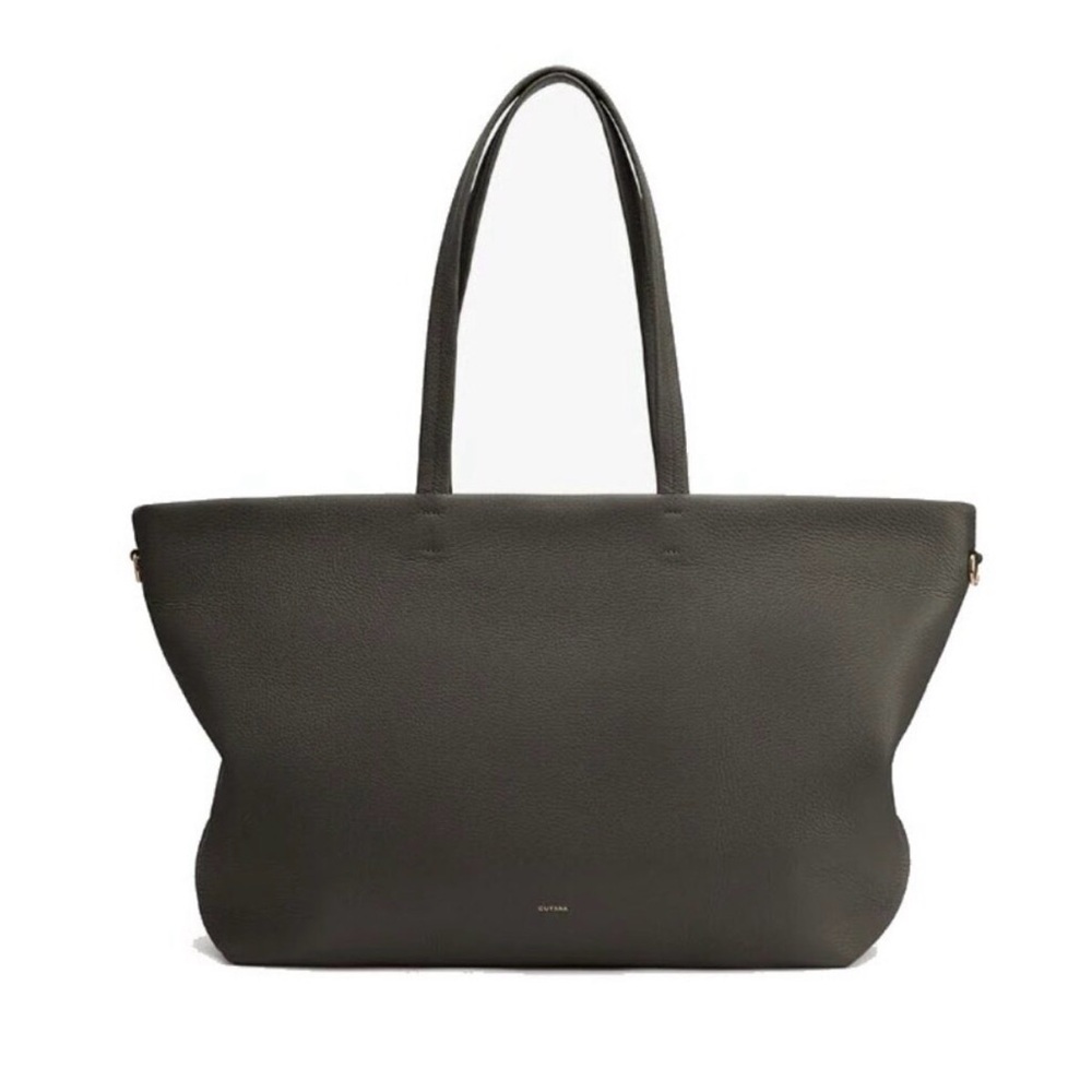 💚 EUC Cuyana Classic Easy Zipper Tote in Dark Olive 💚